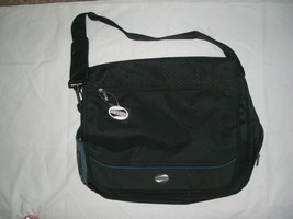 American Tourister Black Messenger/Laptop Shoulder Bag/Carry Handle New W/T - $17.99