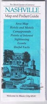 Nashville Street  Map &amp; Pocket Guide American Airlines 1989 - £4.43 GBP