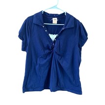Faded Glory Womens Size 2X Short Sleeve Layered Lagin Look Shirt Top Tshirt Cap - £10.27 GBP