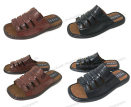 NIB Men&#39;s Slides Sandals Open Toe Casual Fisherman Fashion Slippers Shoe... - €8,53 EUR+