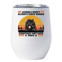 Angel Portuguese Water  Dogs Have Paws Wine Tumbler 12oz Gift For Dog Mo... - £18.20 GBP