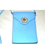 Women Small Crossbody Cell Phone Case Shoulder Bag Pouch Purse  BLUE - $26.42