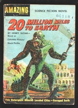 Amazing Stories Science Fiction Novel 1957-&quot;20 Million Miles To Earth&quot;-Movie ... - £134.93 GBP