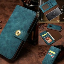 Leather Wallet Magnetic flip cover for Samsung Note 10 Plus S10 S9 S8 S7 - £47.18 GBP