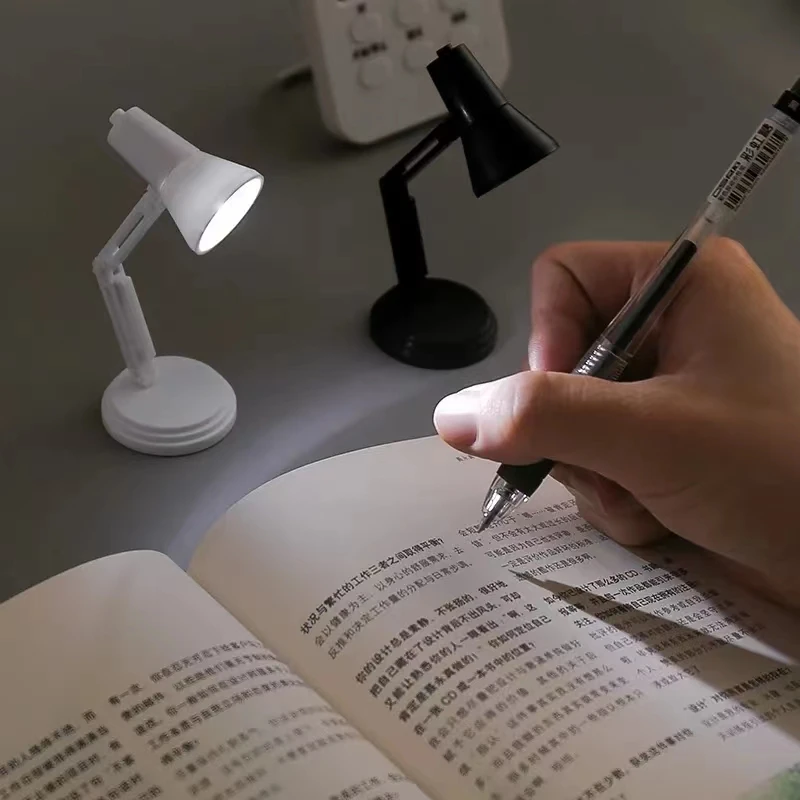 Mini Table Lamp Foldable Clip-on Night Reading Book Light Dormitory Bedroom - $7.93