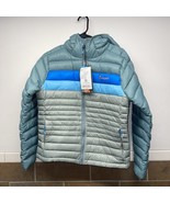 Cotopaxi Fuego Down Hooded Jacket in Bluegrass &amp; Silver Leaf NWT Small - £159.86 GBP