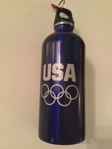 USA Olympic team rings water bottle stainless steel lid ring blue 24 oz - £15.17 GBP