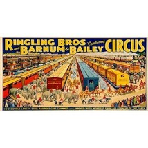 American Flyer Ringling Bros Circus Adhesive Whistle Billboard Sticker 577 - £9.58 GBP