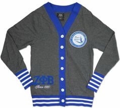 Zeta Phi Beta Light weight Cardigan 1920 Grey - £43.10 GBP