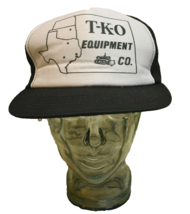 Vintage TKO Equipment Texas Kansas Oklahoma Young An Snapback Mesh Trucker Hat - £3.89 GBP