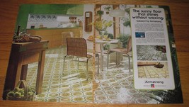 1974 Armstrong Solarian Floor Ad - The sunny floor that shines without w... - $18.49