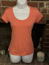 Cute shortsleeve coral tshirt blouse - $9.49
