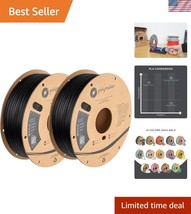 PolyLite 1.75mm Black PLA PRO Filament - 2kg Bundle with Jam Free Techno... - $71.99