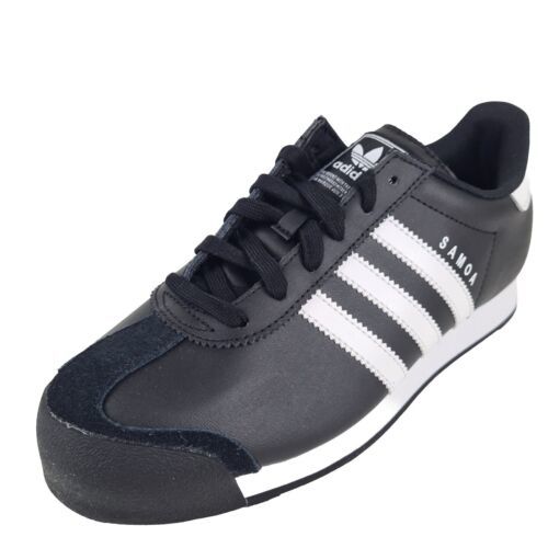 Adidas Originals SAMOA J Black White G20687 Casual Sneakers SZ 5.5 Y = 7 Women - £55.03 GBP