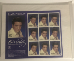 Elvis Presley Collectible Stamps Vintage Antigua &amp;Barbuda - £5.33 GBP