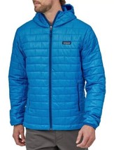 Patagonia Nano Puff Hoody Jacket Andes Blue primaloft Men&#39;s Size Small - £134.31 GBP