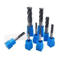 8pcs 2-12mm CNC Square Nose End Mills,Carbide Tungsten Steel 4 Fultes, 12mm - £39.11 GBP