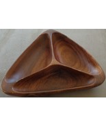 Fabulous Vintage Wooden Divided Snack Bowl - GREAT WOODEN BOWL - VGC - V... - $47.52 CAD