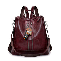 Hot Fashion Women Backpack High Quality Youth Leather Backpacks for Teenage Girl - £37.54 GBP