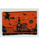 Halloween ACEO fabric gold sparkley quilting - £7.82 GBP