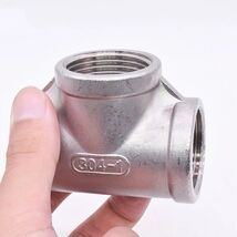 5 Pcs, 1" 150 Female NPT Tee Cast 304 Stainless Steel Pipe Fitting - $66.52