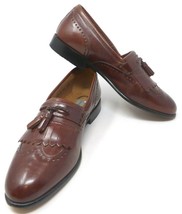Stacy Adams Comfort Plus Burgundy Leather Tassel Kilt Slip-On Dress Shoe... - $39.55