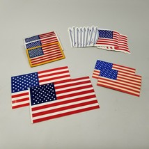 Assortment of US Flag Stickers and Patches 15 Pieces - £6.86 GBP