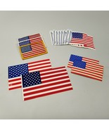 Assortment of US Flag Stickers and Patches 15 Pieces - £7.02 GBP