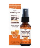 1/27 Wedderspoon Propolis and Manuka Honey Throat Spray, Original Honey,... - $26.37 CAD