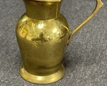 Small Brass Creamer With Handle 4” Tall - Heavy - $11.88