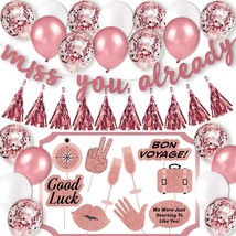 Going Away Party Decorations Kit |&quot;Miss You Already!&quot; Banner | 10 Going Away Par - £31.23 GBP