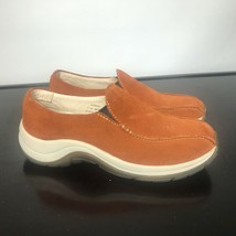 L.L. Bean Sz 7.5 M  Suede Leather Slip On Walking Comfort Shoes Women EUC - £18.60 GBP