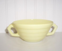 Hazel Atlas Moderntone Platonite Cream Soup /Pastel Yellow - £13.94 GBP