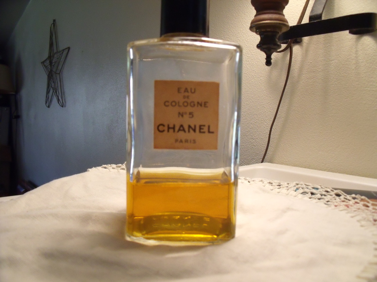 Chanel No. 5 eau de Cologne Paris Vintage Bottle - $100.00