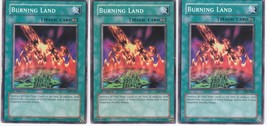 Lot of 3 - Yugioh - Konami - Yu-Gi-Uh! - Burning Land - PSV-061 - Tradin... - $27.72 MXN