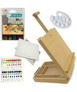 Painting Kit 18 Color Acrylic Paints, 15 Brushes, Easel, 1 Palette and 2... - €28,20 EUR