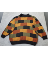 Vtg Clifton Place Sweater Womens XL Multi Block Print Knit Long Sleeve C... - $966.00 MXN