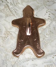 VTG Gingerbread Cowboy/ Officer Cookie Cutter-Copper Tone Aluminum-50&#39;s - £5.50 GBP