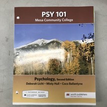 Psychology Psy 101 MCC Loose Leaf Edition Second Edition  Licht Hull Bal... - £15.52 GBP