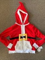 Santa Clause Christmas Zip Up Hoodie Jacket Size Large-Brand New-SHIPS N... - £62.86 GBP