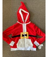 Santa Clause Christmas Zip Up Hoodie Jacket Size Large-Brand New-SHIPS N... - $1,670.38 MXN