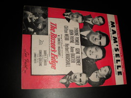Sheet Music Mam&#39;selle from The Razor&#39;s Edge Tyrone Power Gene Tierney 1947 - £7.03 GBP