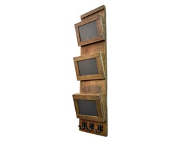 Wine Barrel and Barn Wood Wall Hanging and Mail Sorter - Aspen - 100% Recycled! - £141.42 GBP