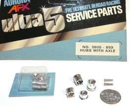 6pc 1977 Aurora AFX SpeedSteer Ultra5 WHEEL Axle SET Service Part #3805 Fit G+ - £5.50 GBP