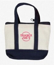 Trader Joe&#39;s Canvas Mini Tote and Reusable Shopping Bag Set, Red Navy Gr... - $358.62 MXN
