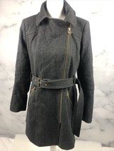 Michael Khor&#39;s Womens Gray Long Overcoat Size Medium - £28.48 GBP