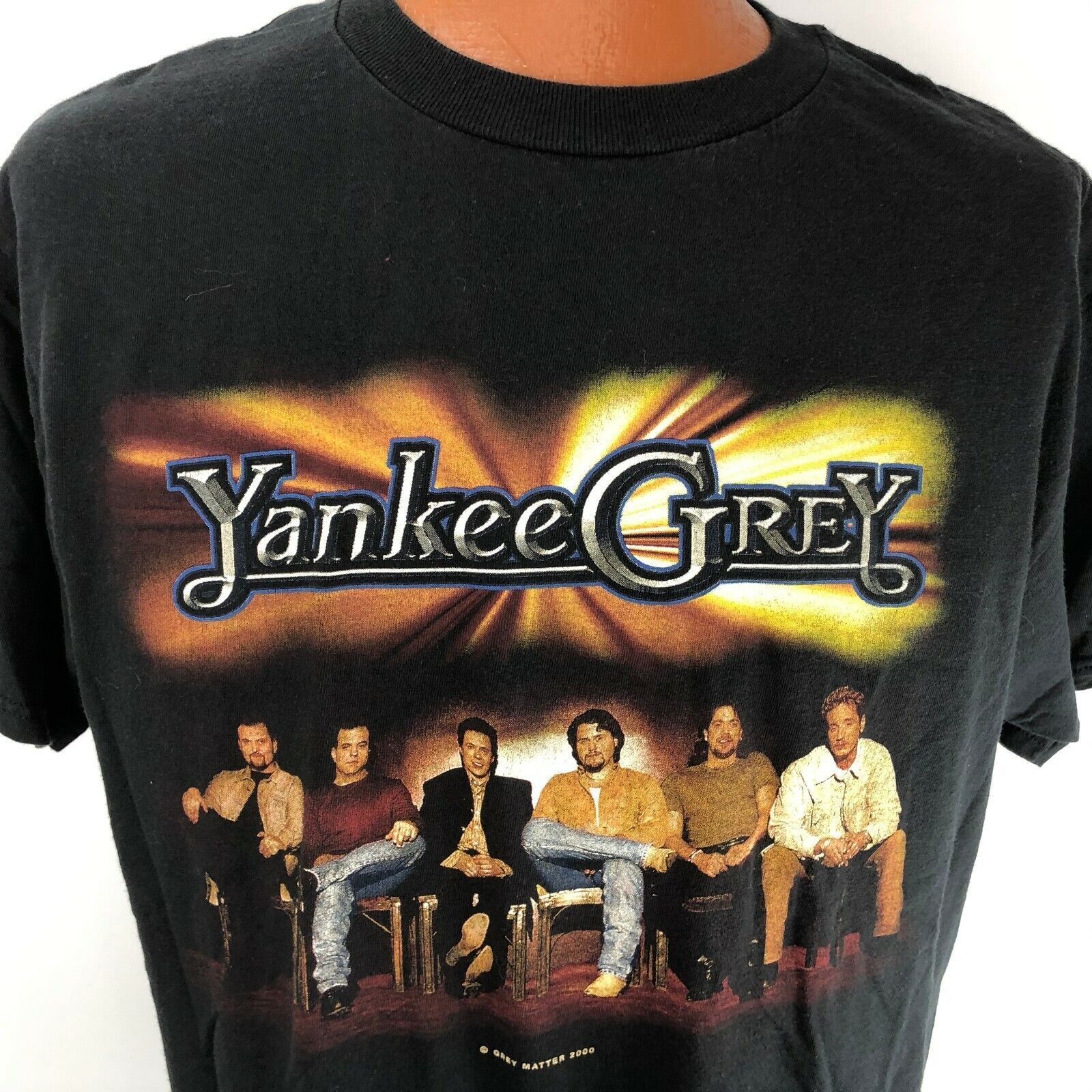 Primary image for Yankee Grey Large Country Music Tour T Shirt Cincinnati Ohio Untamed 2000 Vtg
