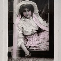 c1907 RPPC Edna May Pettie Actress Promotional Postcard Real Photo Hand Colored - £39.95 GBP