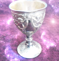 Haunted Antique Goblet Salem Always Plentiful &amp; Abundant New England Magick - £355.52 GBP