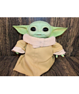 Star Wars The Mandalorian Baby Yoda The Child Grogu Talking Figure Plush Hasbro - $13.85